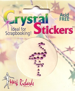 mark richards flamingo crystal sticker