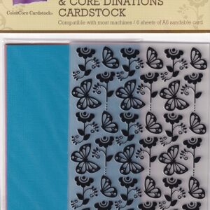papercraft essentials a6 embossing folder & core'dinates card stock