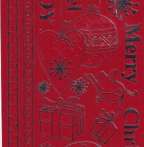 papermania henbury lane outline linen stickers poinsettia