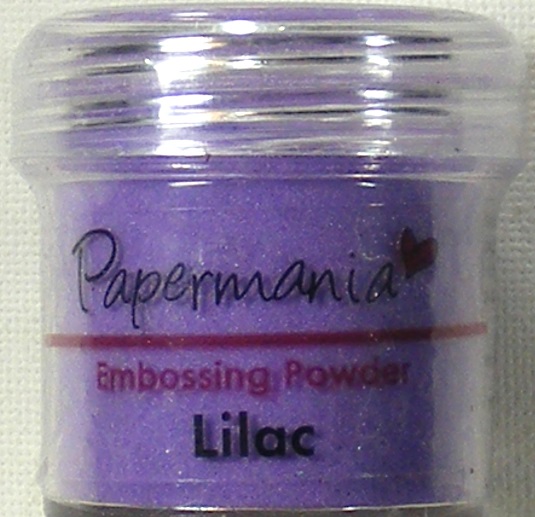papermania lilac embossing powder