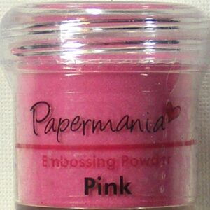 papermania pink embossing powder