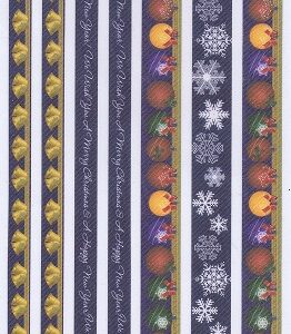 papermania vintage blue bauble foam ribbon stickers