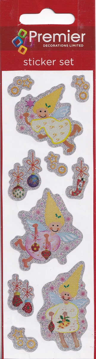 premier decorations holographic angel stickers