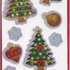 premier decorations holographic christmas tree stickers