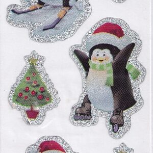premier decorations holographic penguin stickers