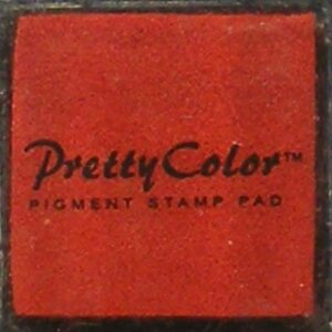 pretty color pigment mini ink pad red