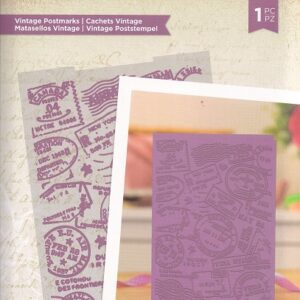 sara davies letters from the heart vintage postmarks embossing folder