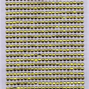 say it in crystals 3mm faceted gold self adhesive crystals (1034 pc)