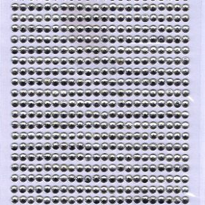 say it in crystals 3mm faceted ivory self adhesive crystals (1034 pc)