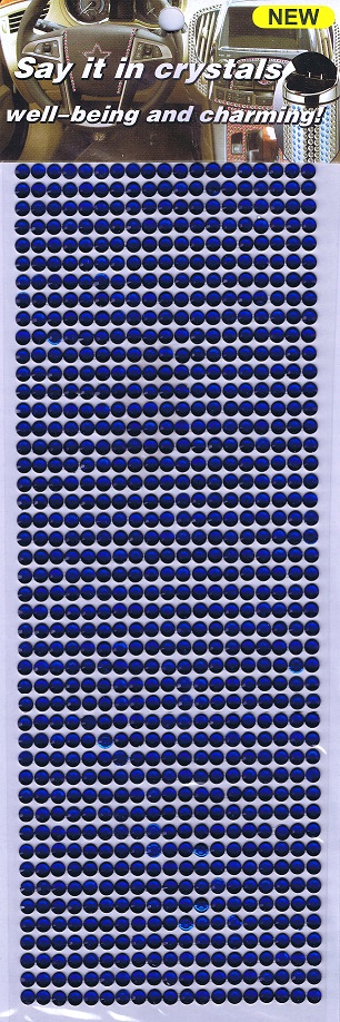 say it in crystals 5mm faceted dark blue self adhesive crystals (874 pc)