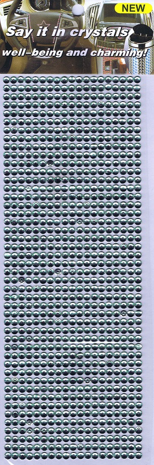 say it in crystals 5mm faceted emerald green self adhesive crystals (874 pc)