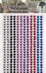 say it in crystals assorted coloured gems 3mm (288)