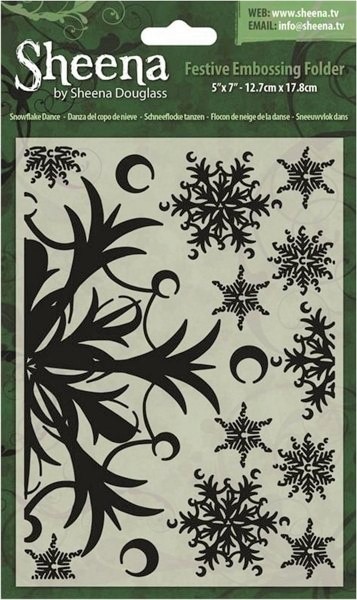 sheena douglass snowflake dance embossing folder