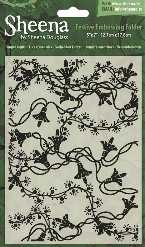 sheena douglass tangled lights embossing folder