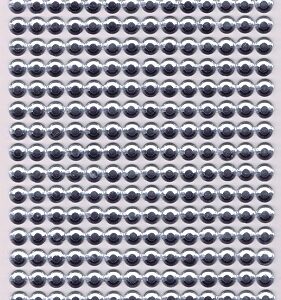 sifcon 7mm faceted clear gem stickers