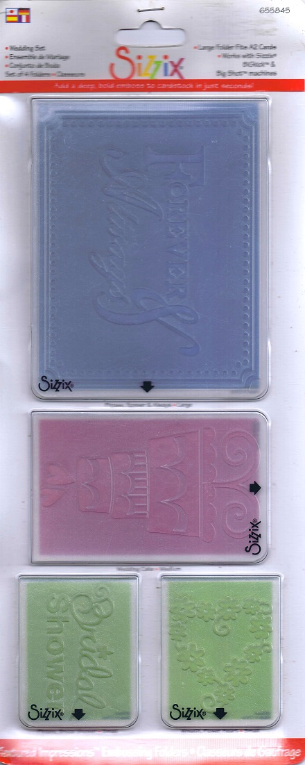 sizzix wedding set embossing folders
