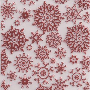 snowflake embossing folder 5" x 4" (unpackaged)