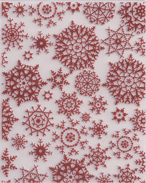 snowflake embossing folder 5" x 4" (unpackaged)
