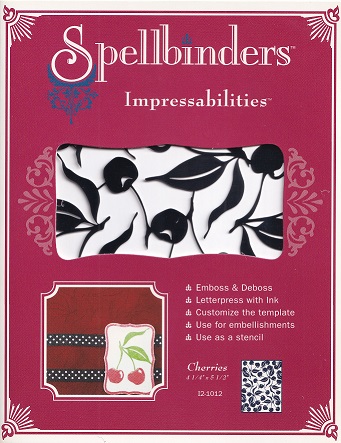 spellbinders impressabilities cherries embossing plate
