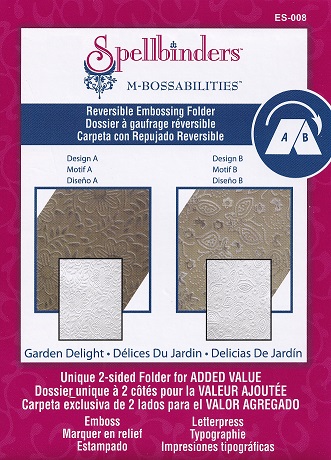 spellbinders m bossabilities garden delight embossing folder