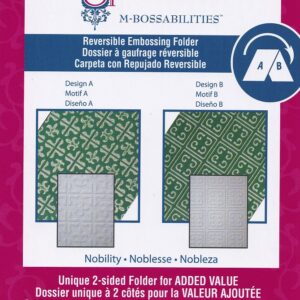 spellbinders m bossabilities reversible embossing folder nobility