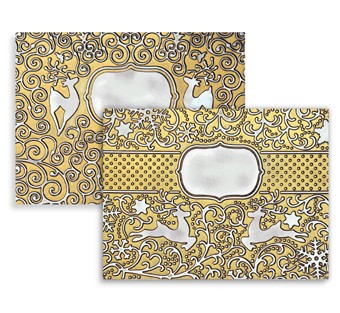 spellbinders m bossabilities reversible embossing folder reindeer magic