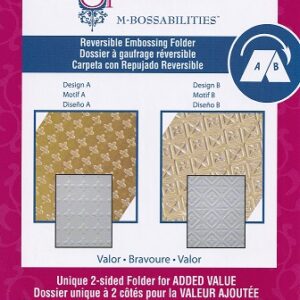 spellbinders m bossabilities reversible embossing folder valor