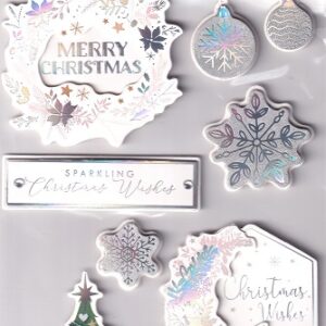 tjm ltd festive feeling christmas 3d stickers (sentiments)