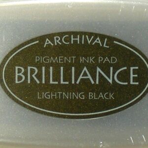 tsukineko archival brilliance lightning black pigment ink pad