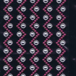 the craft wizard red & silver crystal wavy dots (100 & 500)