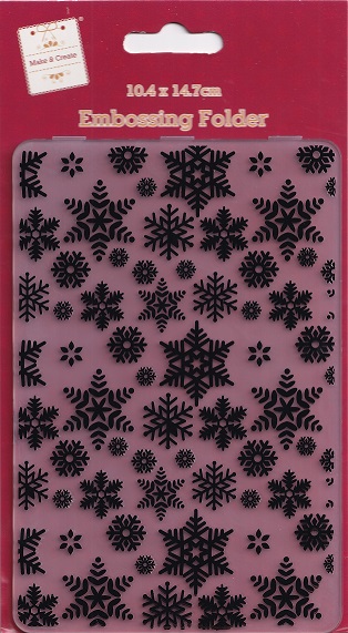 the works snowflake embossing folder