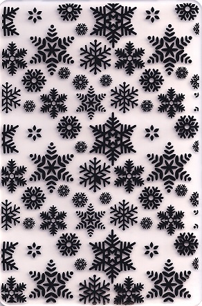the works snowflake embossing folder