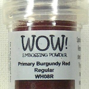 wow! primary burgundy red regular embossing powder
