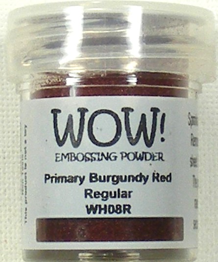 wow! primary burgundy red regular embossing powder