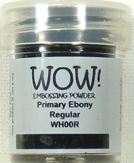 wow! primary ebony regular embossing powder
