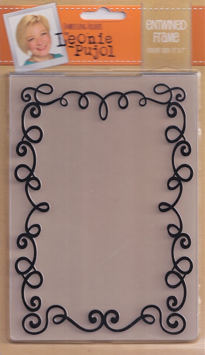 leonie pujol entwined frame embossing folder