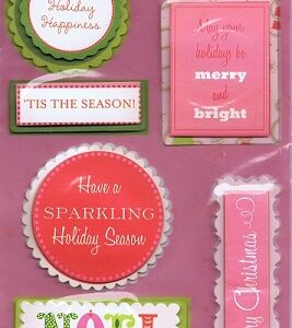 Anna Griffin - Elegant 3D Christmas Stickers