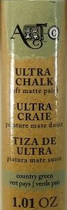 art c ultra chalk soft matt paint 30ml (country green)