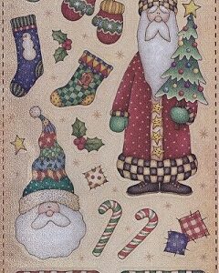 Christmas Holographic Santa Stickers