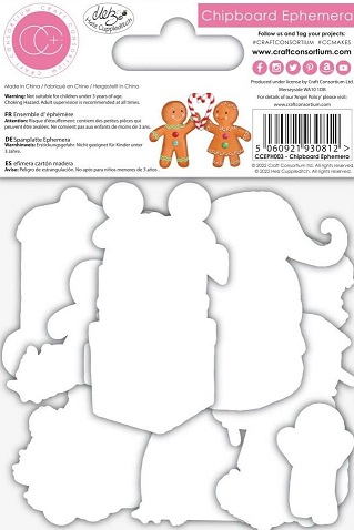 Craft Consortium - Candy Christmas Chipboard Ephermera - Image 3