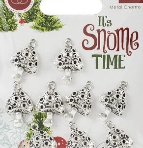 Craft Consortium - It's Snome Time Toad Stools Metal Charms