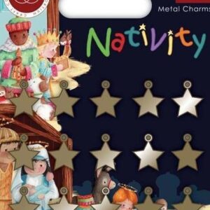 Craft Consortium - Nativity - Metal Star Charms