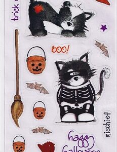 Daisy & Dandelion - Pumpkin & Aubergine Coloured Stickers
