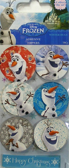 Disney Frozen - Adhesive Toppers - Olaf Badges