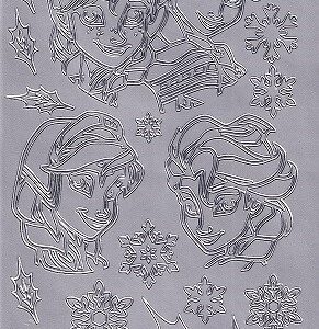 Disney's Frozen Outline Stickers - Elsa & Anna