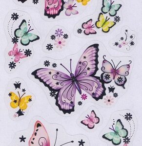 Docrafts - Anita's Coloured Stickers Beautiful Butterflies