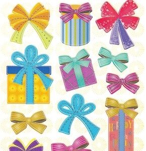 Docrafts - Anita's Dimension Stickers - Presents