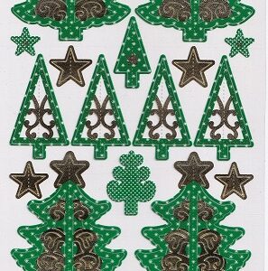 Docrafts - Anita's Layered Dimension Stickers - Christmas Trees
