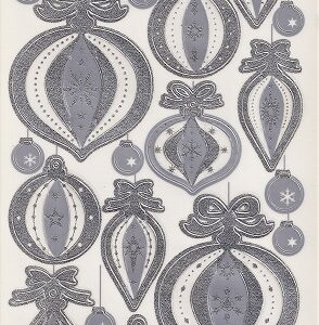 Docrafts - Anita's Metallic Dimensions Baubles (Silver)