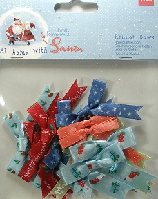 Docrafts - At Home With Santa Ribbon Bows